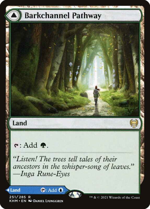 Barkchannel Pathway // Tidechannel Pathway — khm 251 — Magic The Gathering TCG