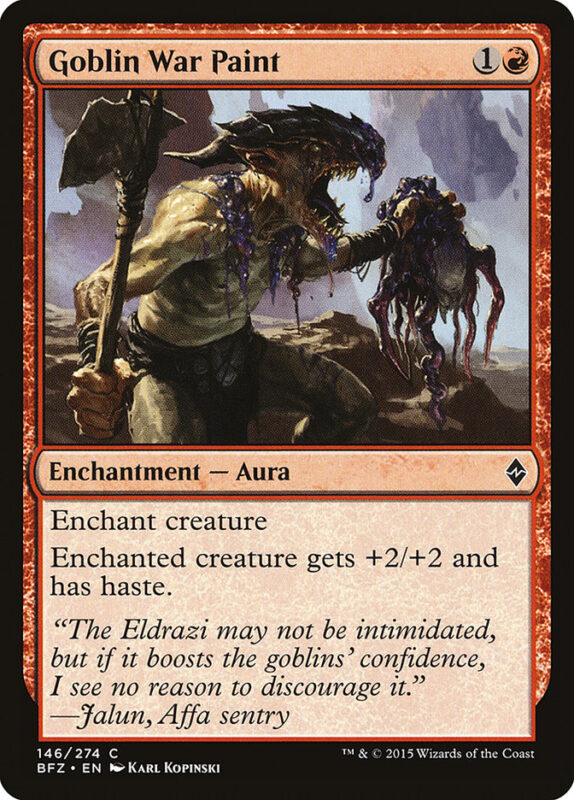 Goblin War Paint — bfz 146 — Magic The Gathering TCG