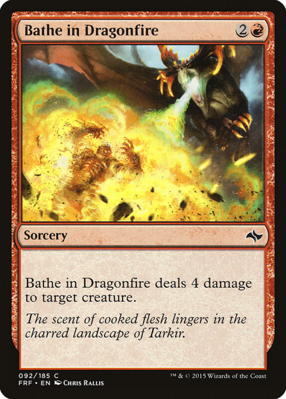 Bathe in Dragonfire — frf 92 — Magic The Gathering TCG