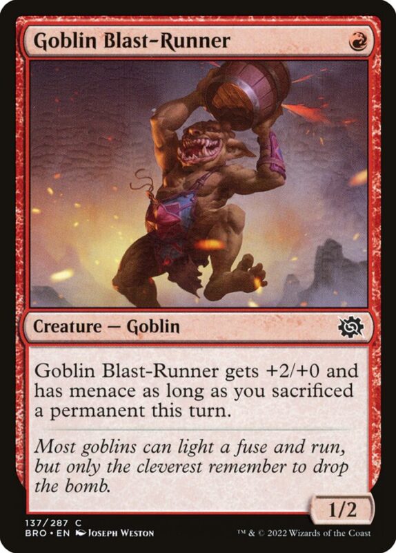 Goblin Blast-Runner — bro 137 — Magic The Gathering TCG