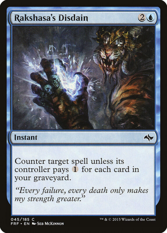 Rakshasa's Disdain — frf 45 — Magic The Gathering TCG