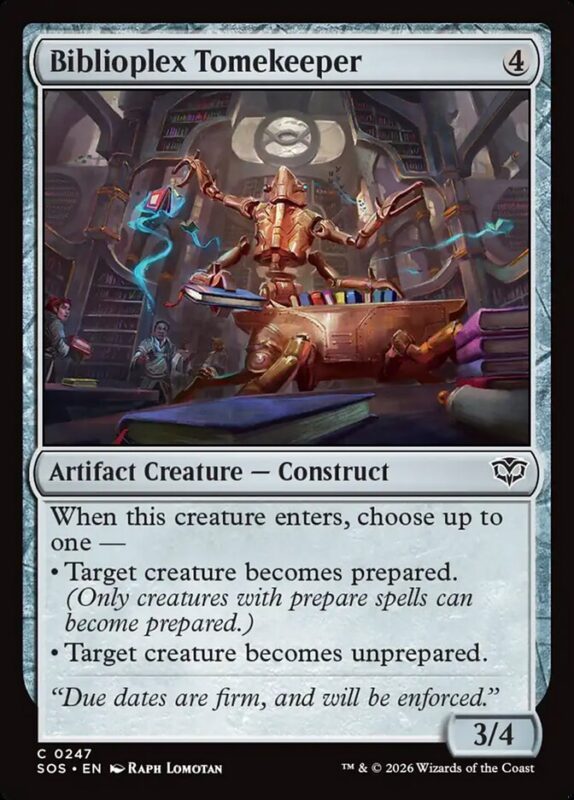 Biblioplex Tomekeeper — sos 247 — Magic The Gathering TCG