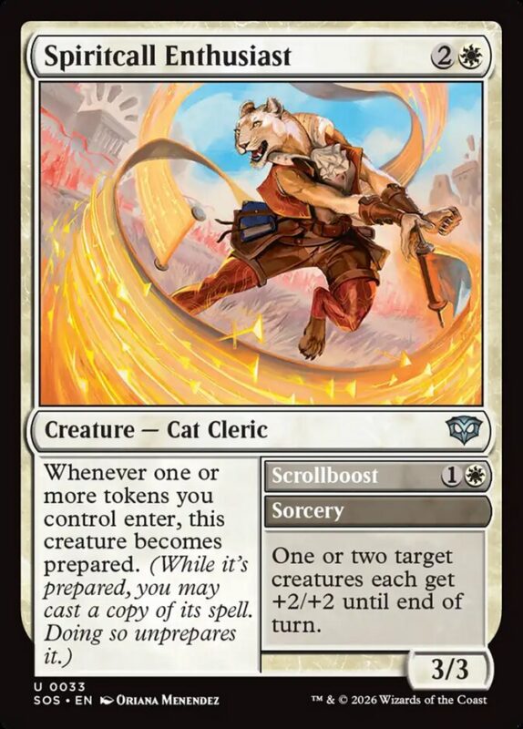 Spiritcall Enthusiast // Scrollboost — sos 33 — Magic The Gathering TCG