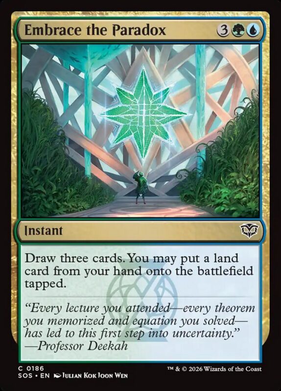 Embrace the Paradox — sos 186 — Magic The Gathering TCG