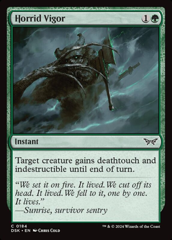 Horrid Vigor — dsk 184 — Magic The Gathering TCG