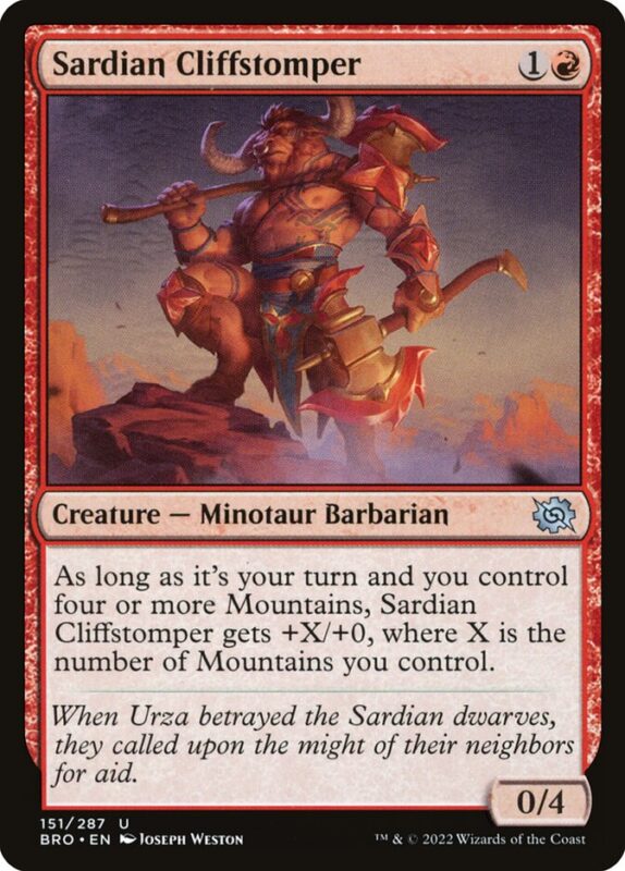 Sardian Cliffstomper — bro 151 — Magic The Gathering TCG