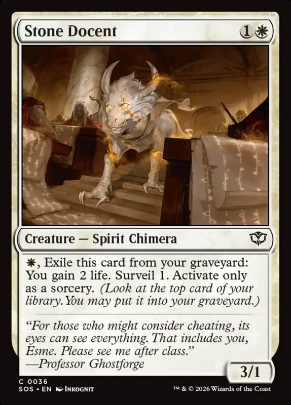 Stone Docent — sos 36 — Magic The Gathering TCG
