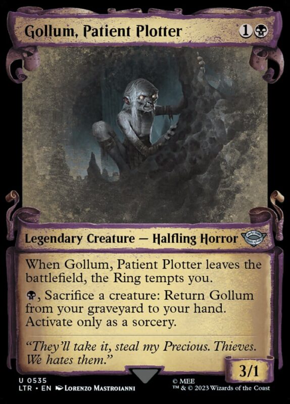 Gollum, Patient Plotter — ltr 535 — Magic The Gathering TCG