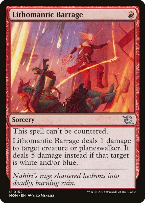 Lithomantic Barrage — mom 152 — Magic The Gathering TCG