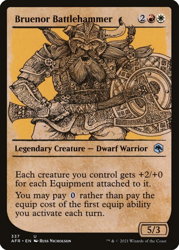 Bruenor Battlehammer — afr 337 — Magic The Gathering TCG