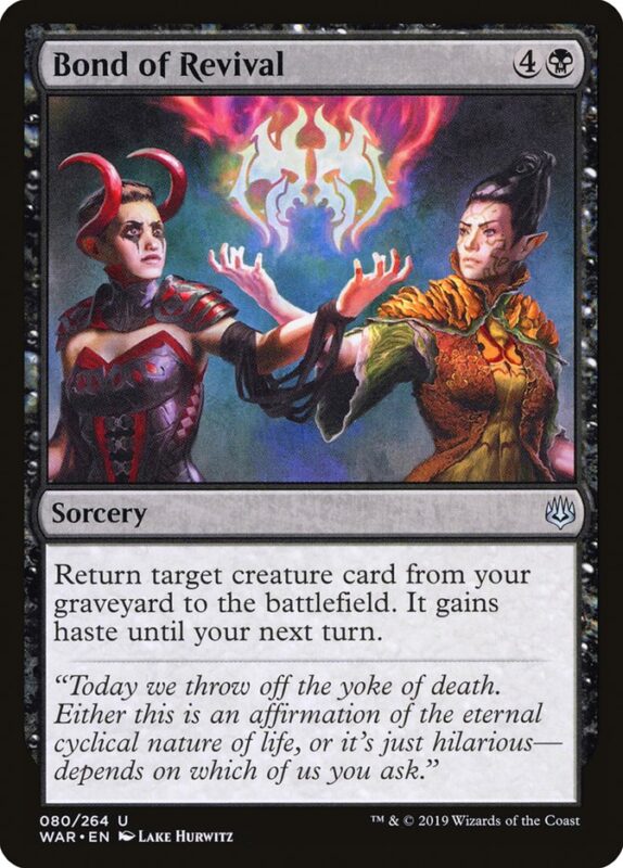 Bond of Revival — war 80 — Magic The Gathering TCG
