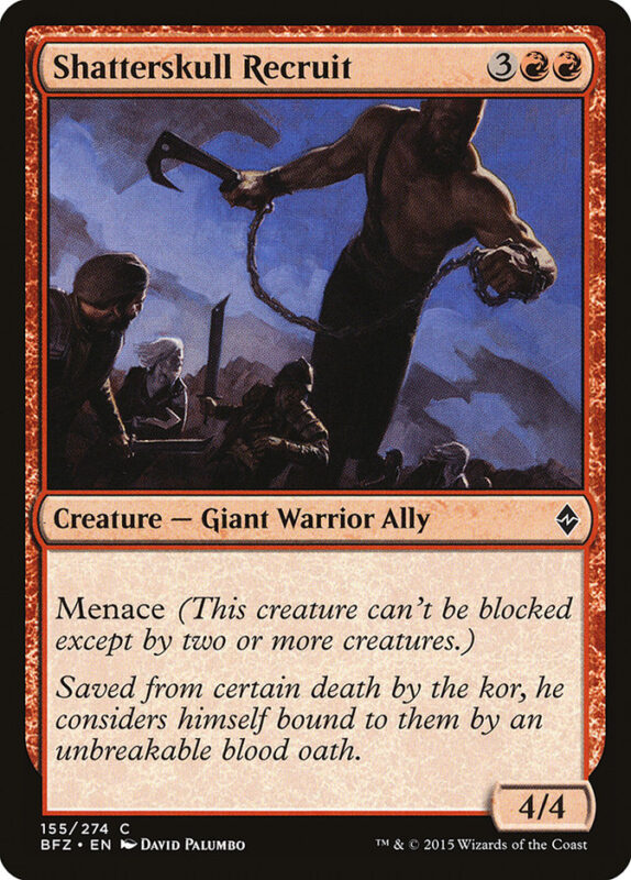 Shatterskull Recruit — bfz 155 — Magic The Gathering TCG