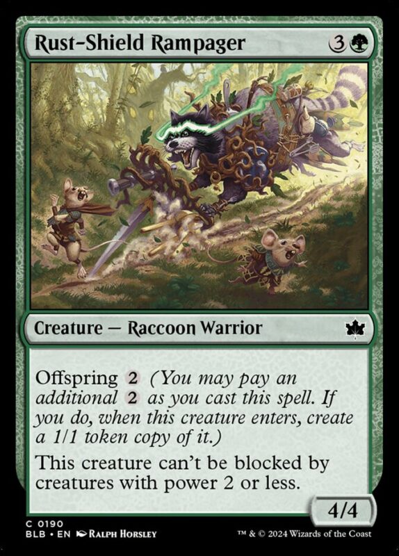 Rust-Shield Rampager — blb 190 — Magic The Gathering TCG
