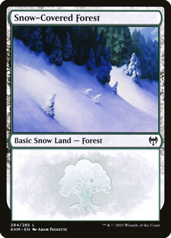 Snow-Covered Forest — khm 284 — Magic The Gathering TCG