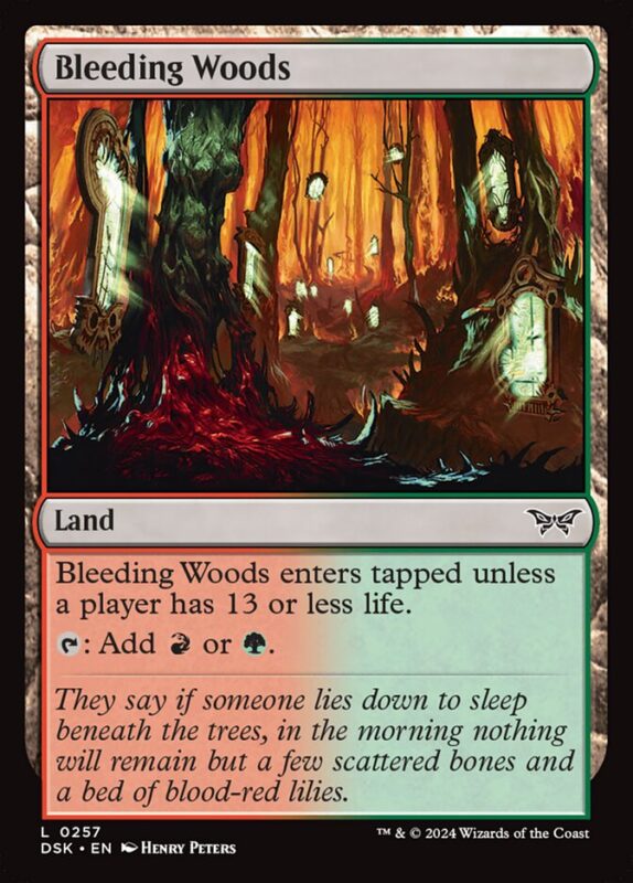 Bleeding Woods — dsk 257 — Magic The Gathering TCG