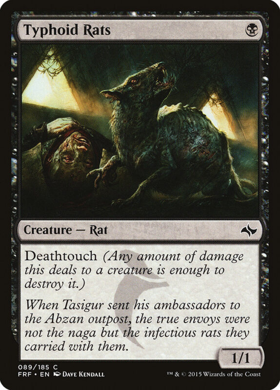 Typhoid Rats — frf 89 — Magic The Gathering TCG