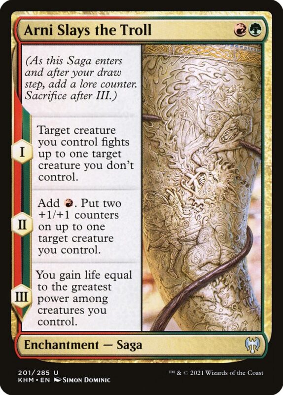 Arni Slays the Troll — khm 201 — Magic The Gathering TCG