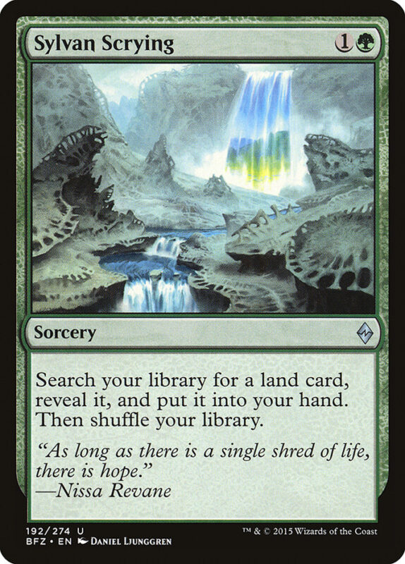 Sylvan Scrying — bfz 192 — Magic The Gathering TCG