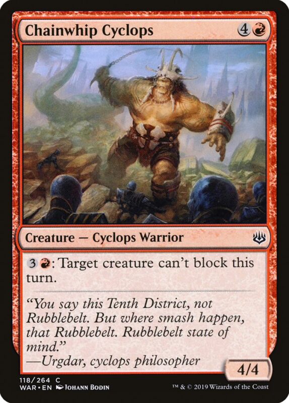 Chainwhip Cyclops — war 118 — Magic The Gathering TCG