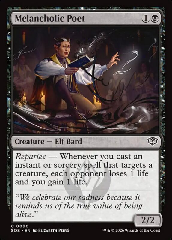 Melancholic Poet — sos 90 — Magic The Gathering TCG