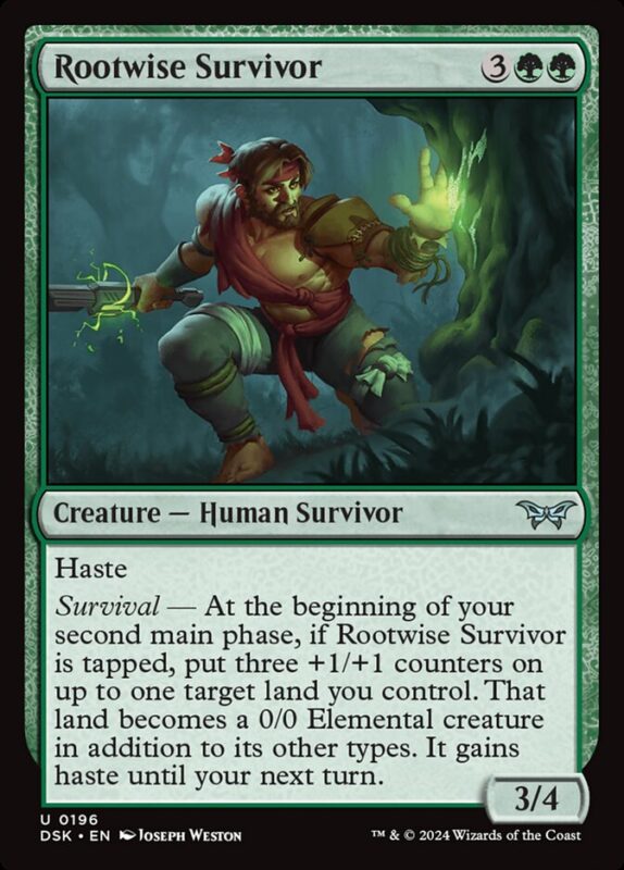 Rootwise Survivor — dsk 196 — Magic The Gathering TCG