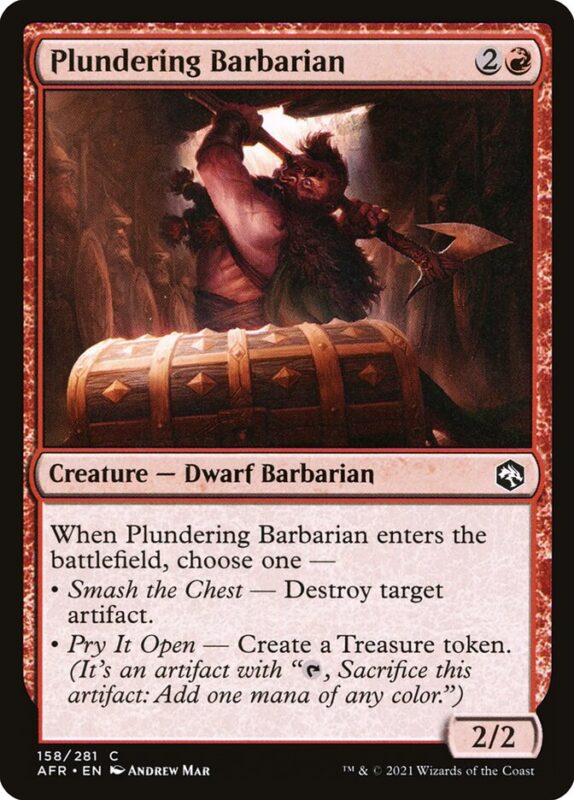 Plundering Barbarian — afr 158 — Magic The Gathering TCG