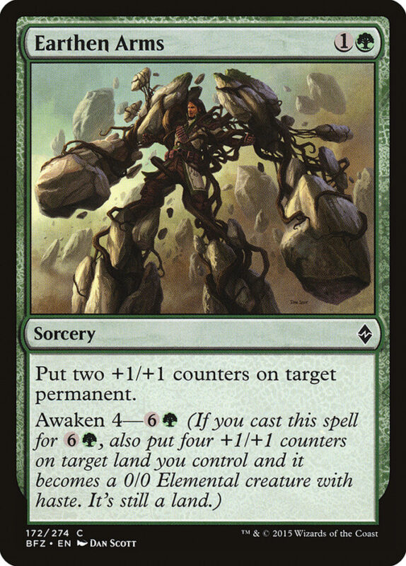 Earthen Arms — bfz 172 — Magic The Gathering TCG