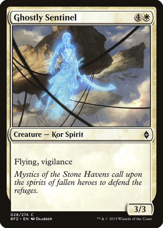 Ghostly Sentinel — bfz 28 — Magic The Gathering TCG