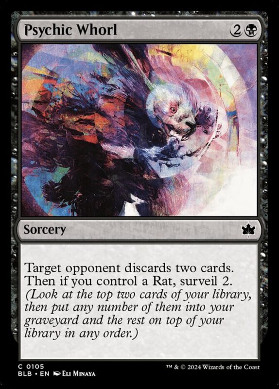 Psychic Whorl — blb 105 — Magic The Gathering TCG