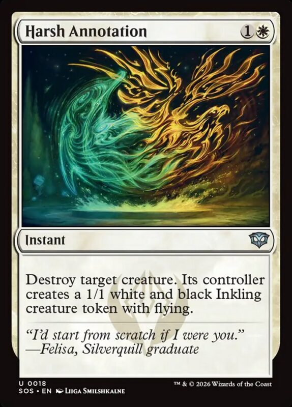 Harsh Annotation — sos 18 — Magic The Gathering TCG