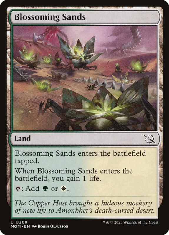 Blossoming Sands — mom 268 — Magic The Gathering TCG