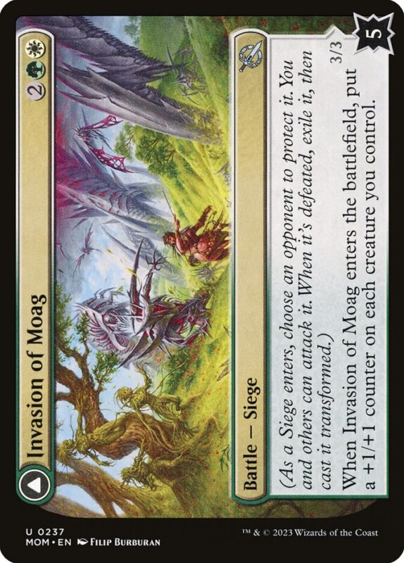 Invasion of Moag // Bloomwielder Dryads — mom 237 — Magic The Gathering TCG