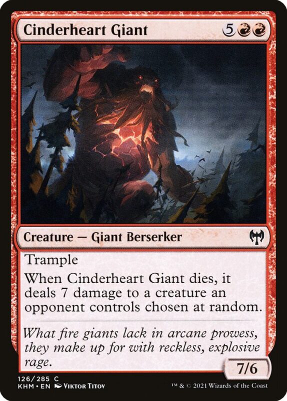 Cinderheart Giant — khm 126 — Magic The Gathering TCG