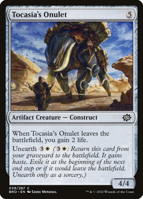 Tocasia's Onulet — bro 39 — Magic The Gathering TCG