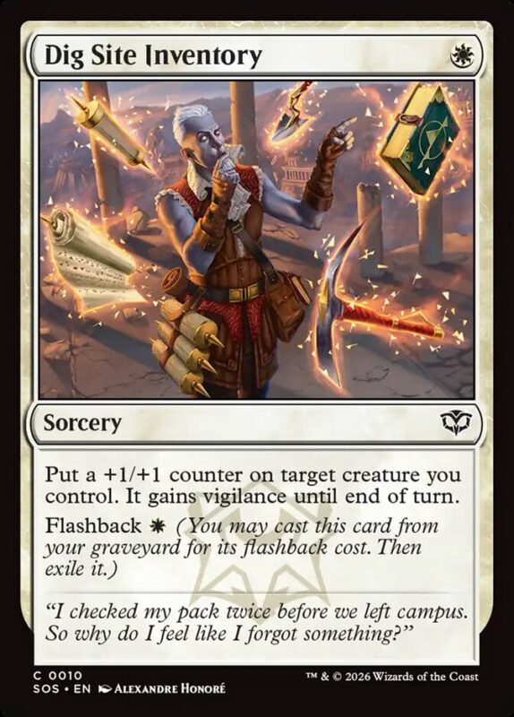 Dig Site Inventory — sos 10 — Magic The Gathering TCG