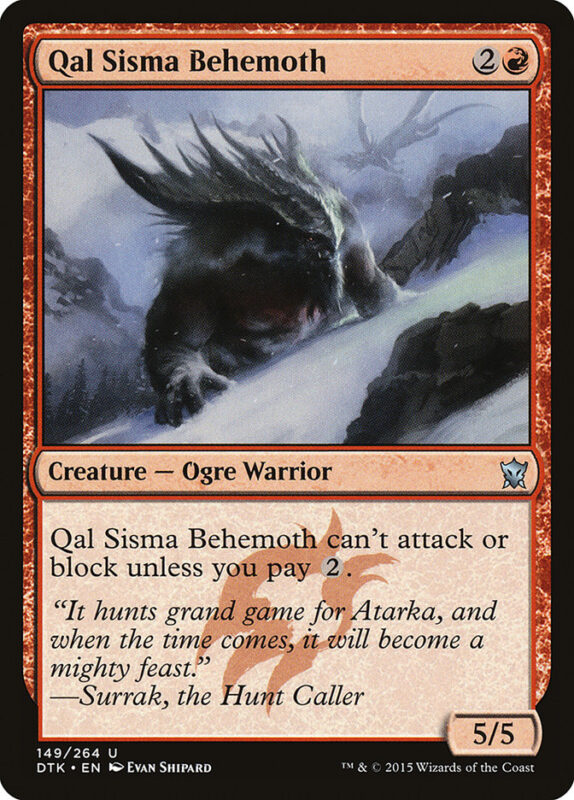 Qal Sisma Behemoth — dtk 149 — Magic The Gathering TCG