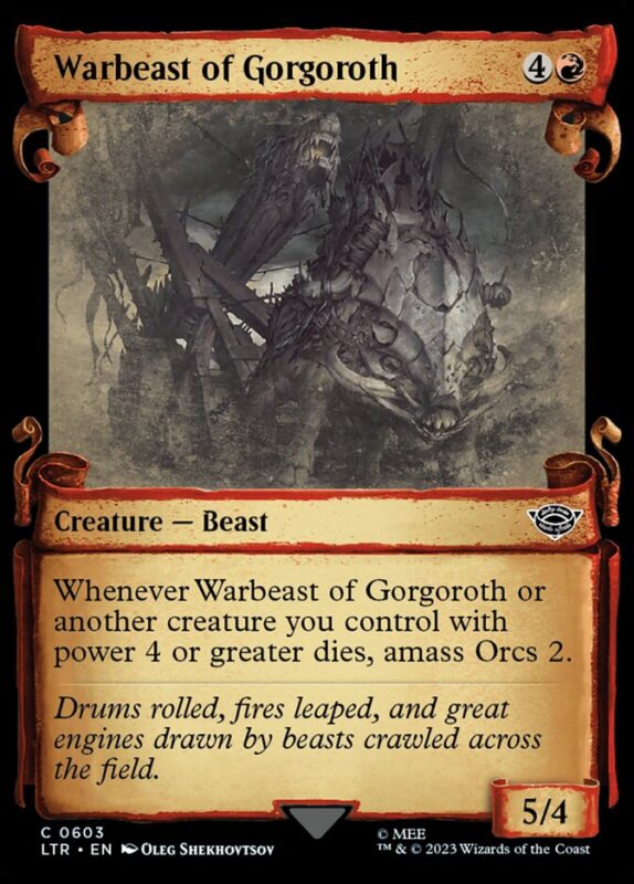 Warbeast of Gorgoroth — ltr 603 — Magic The Gathering TCG