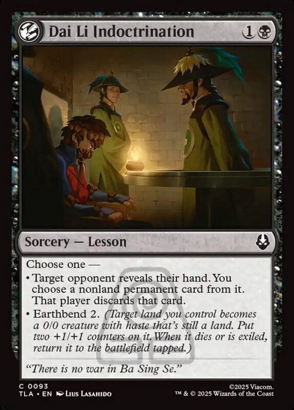 Dai Li Indoctrination — tla 93 — Magic The Gathering TCG