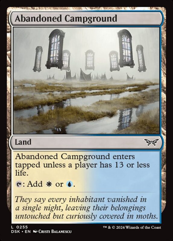 Abandoned Campground — dsk 255 — Magic The Gathering TCG