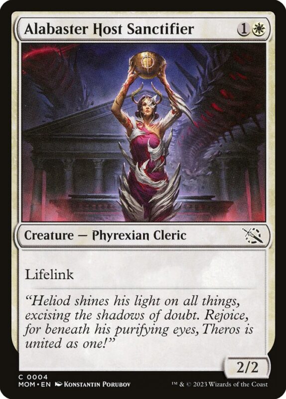 Alabaster Host Sanctifier — mom 4 — Magic The Gathering TCG