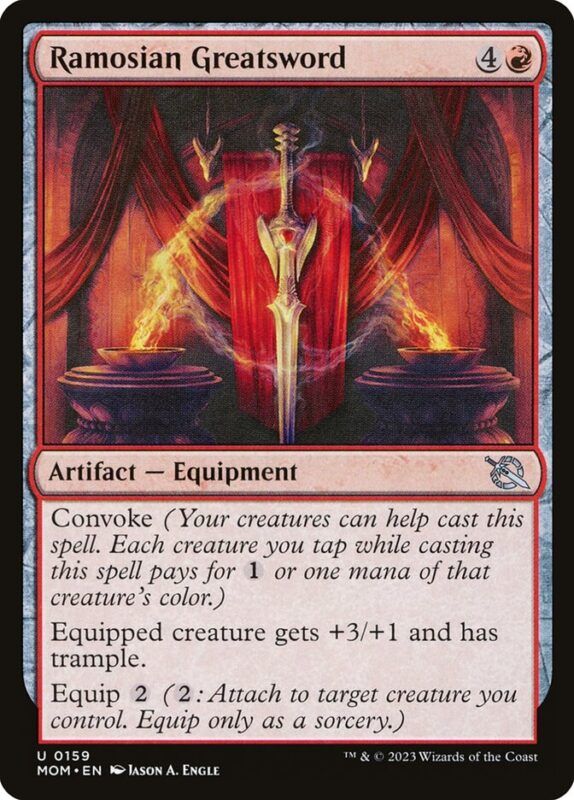 Ramosian Greatsword — mom 159 — Magic The Gathering TCG