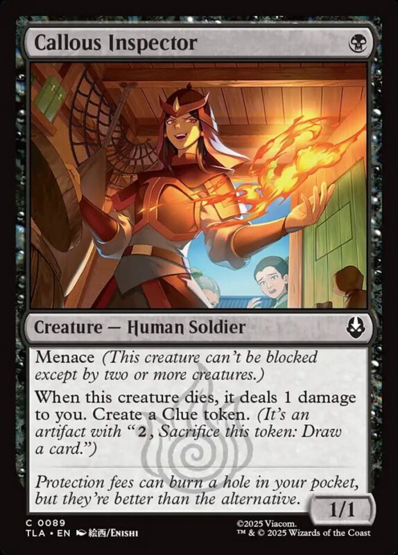 Callous Inspector — tla 89 — Magic The Gathering TCG
