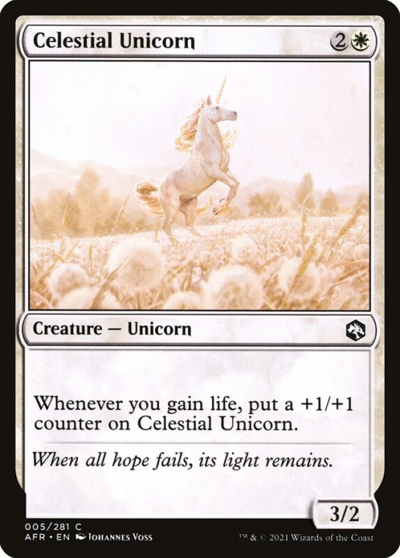 Celestial Unicorn — afr 5 — Magic The Gathering TCG