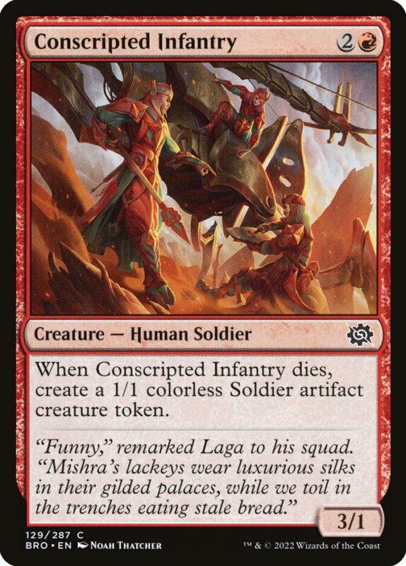 Conscripted Infantry — bro 129 — Magic The Gathering TCG