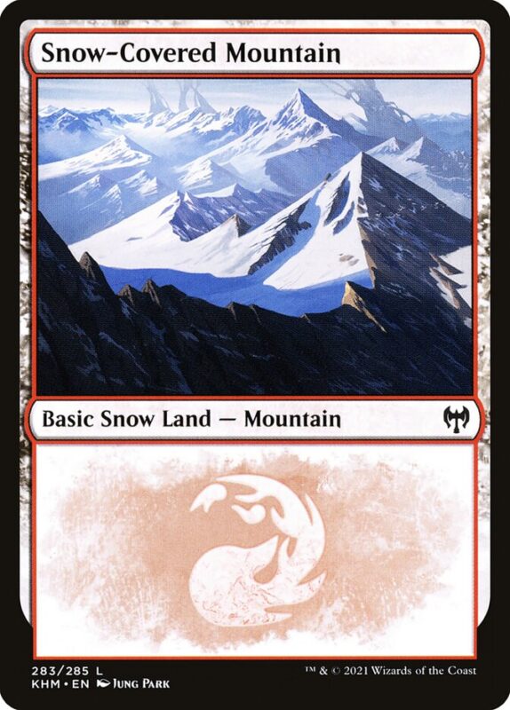 Snow-Covered Mountain — khm 283 — Magic The Gathering TCG
