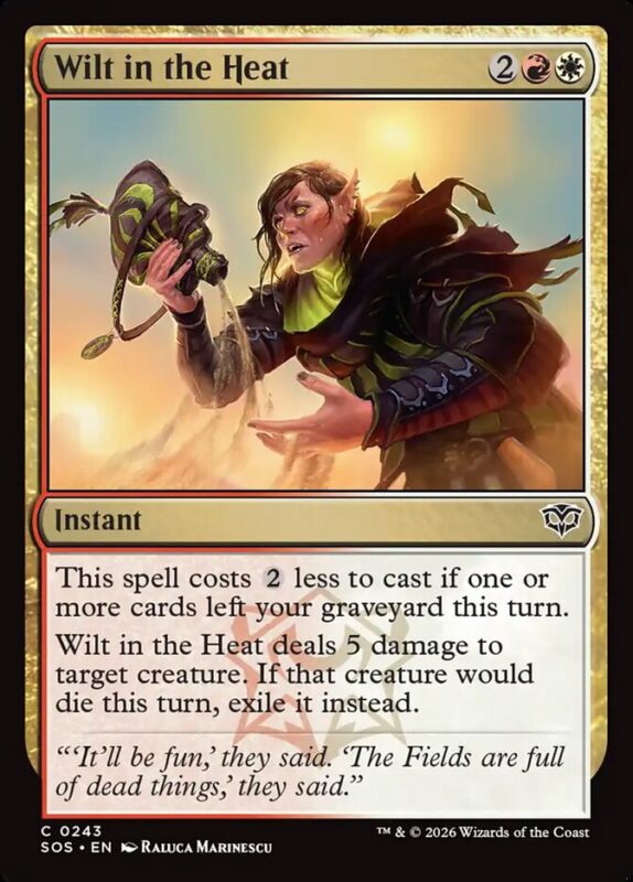 Wilt in the Heat — sos 243 — Magic The Gathering TCG