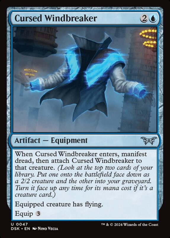 Cursed Windbreaker — dsk 47 — Magic The Gathering TCG