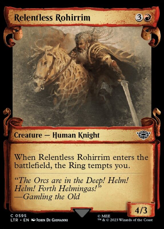 Relentless Rohirrim — ltr 595 — Magic The Gathering TCG
