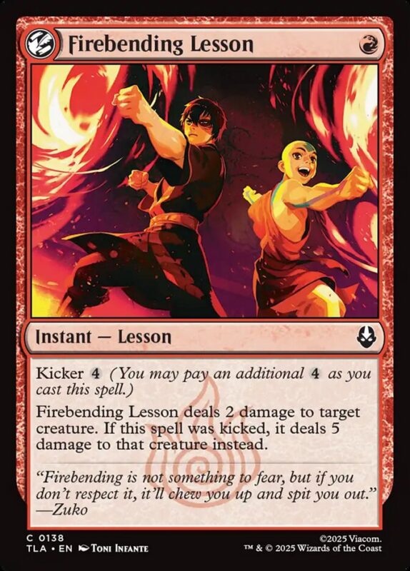 Firebending Lesson — tla 138 — Magic The Gathering TCG
