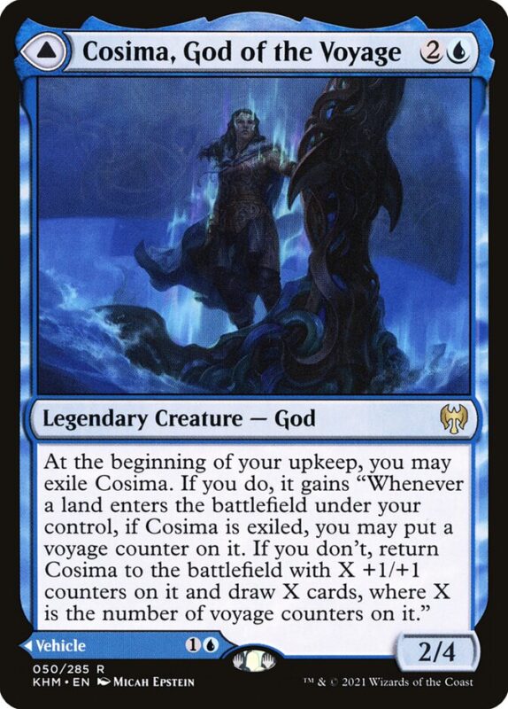 Cosima, God of the Voyage // The Omenkeel — khm 50 — Magic The Gathering TCG